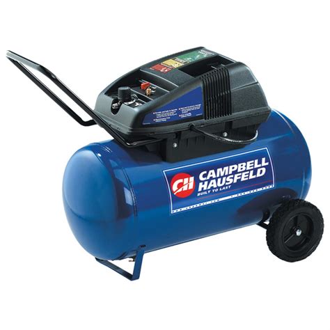 Its Honda GX160 engine provides reliable power, driving a heavy-duty, cast-iron, oil-lubricated, 2-cylinder pump. . Campbell hausfeld 20 gal air compressor